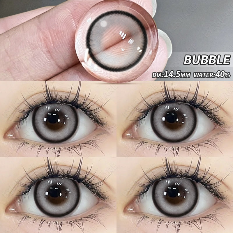 1 Pair New Colored Contact Lenses for Eyes Blue Lenses Big Eye Lenses Brown Lesnes Yearl Eye Contacts Cosmetic Lenses