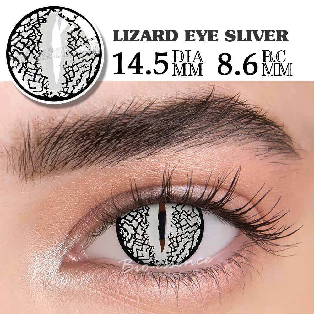 1 Pair Cosplay Contact Lenses for Eyes Halloween Cat Eye Contacts Anime Accessories Snake Eye Lenses Lizard Lenses