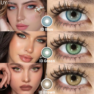 NEW Color Contact Lenses iD Series Beauty Blue Pupils Natural Brown Contacts Soft Colorful Lens Makeup Eyes Green Lenses