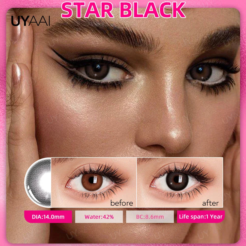 NEW Colored Contact Lenses Cosmetics Brown Contact Lenses Natural Contact Lenses Makeup Green Lens High Quality Soft Lens