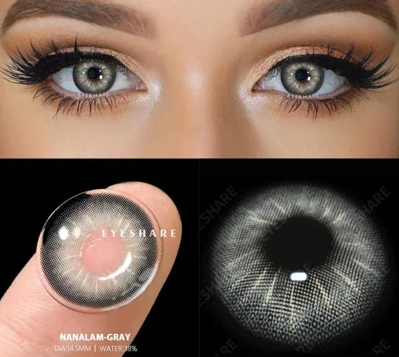 1pair/2pcs Myopia Lenses Color Contact Lenses for Eyes Brown Lenses Blue Eye Lenses Green Contacts Prescription Lenses