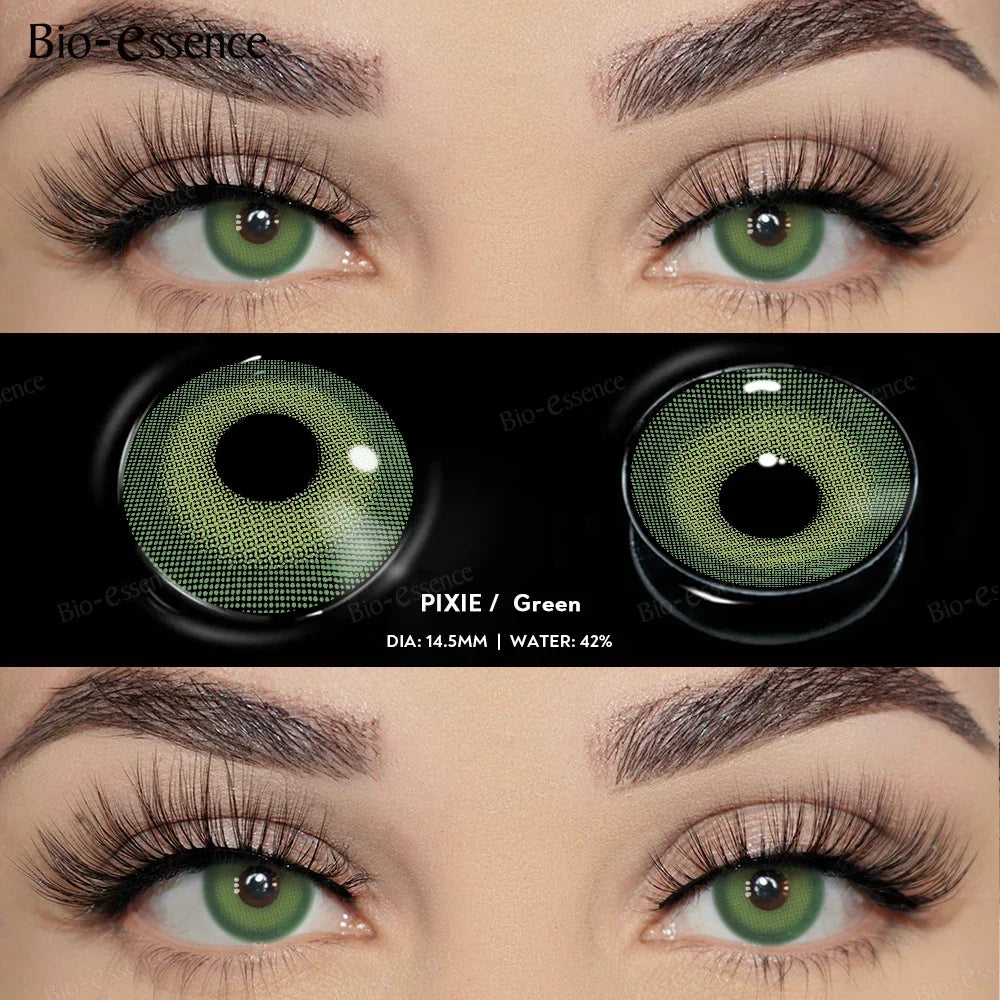 1 Pair Colored Contact Lenses for Eyes Brown Eye Lens Gray Contact Blue Lenses Natural Eye Contact Fashion Lenses