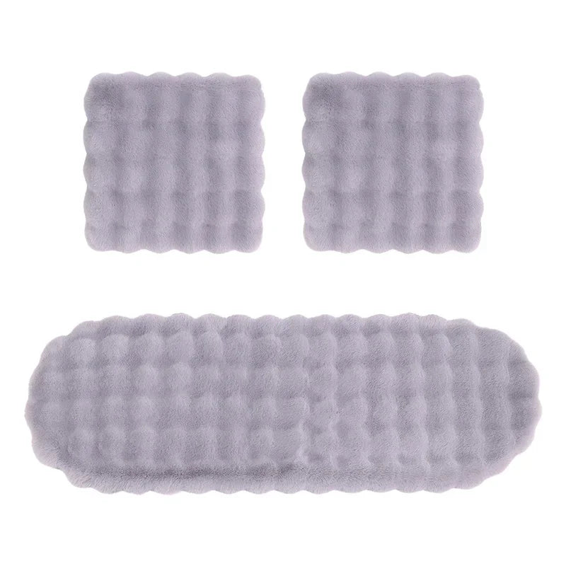 Universal Winter Car Seat Cushion Imitation Rabbit Fur Car Seat Cover Thick Plush Soft and Warm  Plush Car Seat Cushion