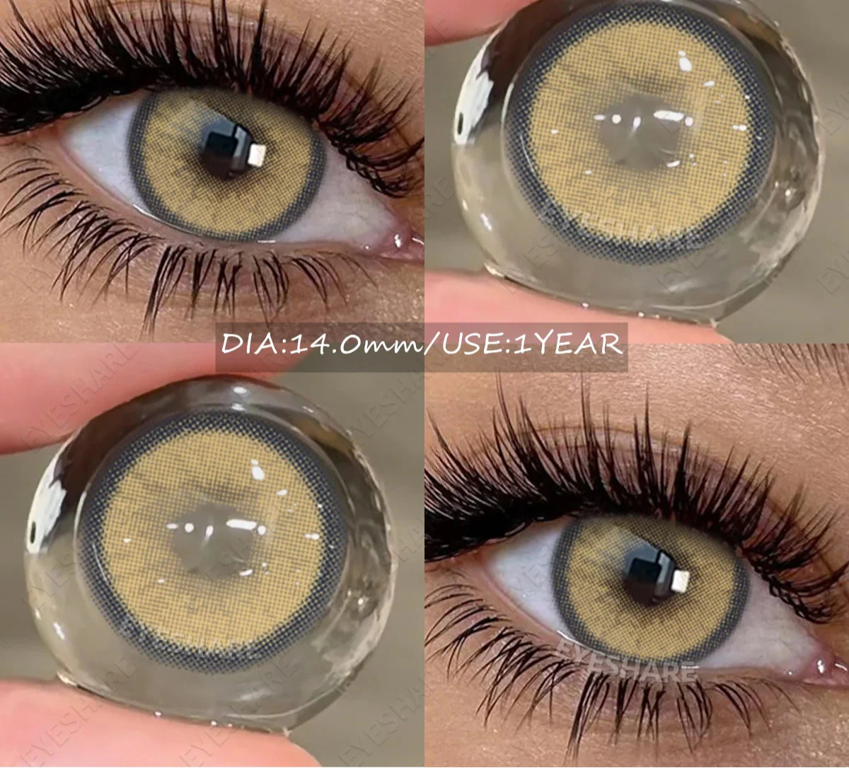 Natural Colored Contact Lens Brown Eyes Makeup Lenses Blue Color Lens Green Eyes Contacts Gray Beautiful Pupil Yearly
