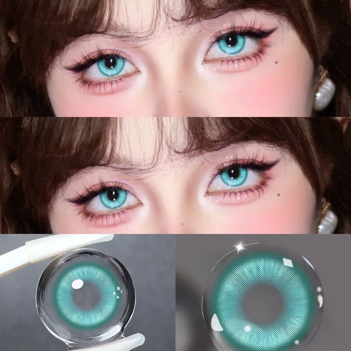 Anime Cosplay Colored Contact Lenses, Yearly Disposable Soft Lens, Fashion Beauty Cosmetic Lenses for Students & Daily