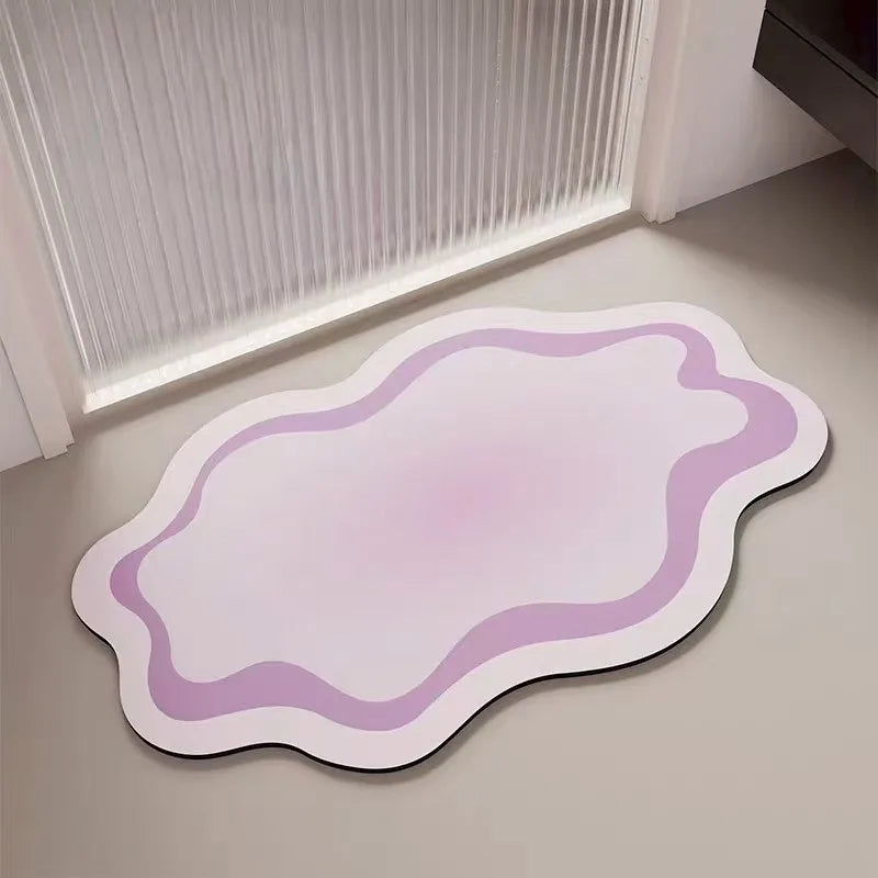 Dopamine Diatom Mud Bathroom Floor Mat Carpet Toilet Door Absorbent Quick Drying Anti Slip Foot Mat Kitchen Door Mat