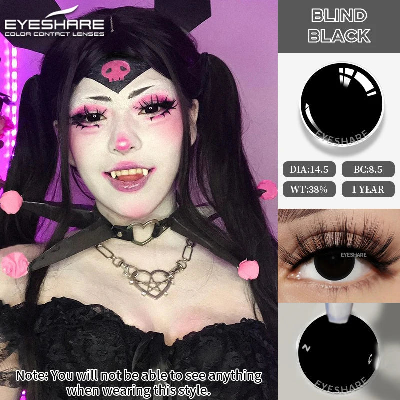 2pcs Cosplay Anime Eyes Lenses for Eyes Makeup  Halloween Beauty Contact Lenses Eye Cosmetic Blue Color Lens Eyes