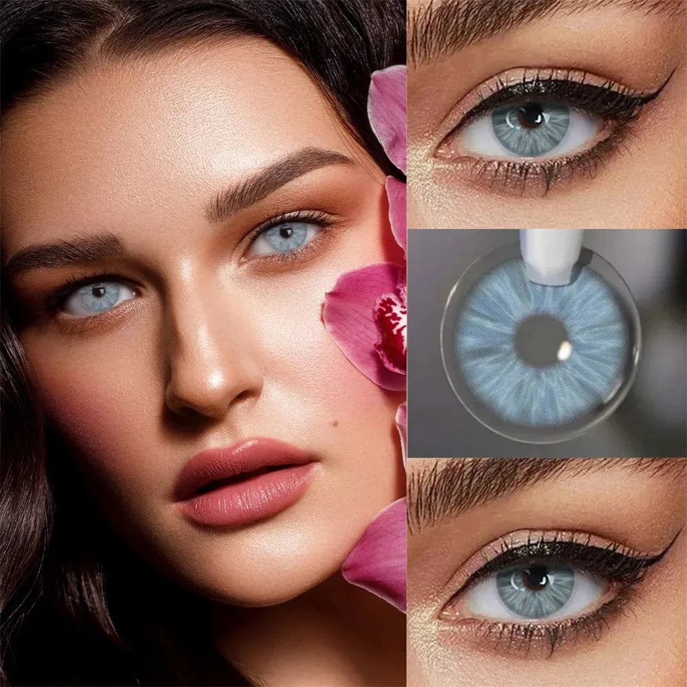 Eyes Color Contacts Colored Contact Lenses Lens Power Small Pupil Prescription 2Pcs 6 Months Half Year Use