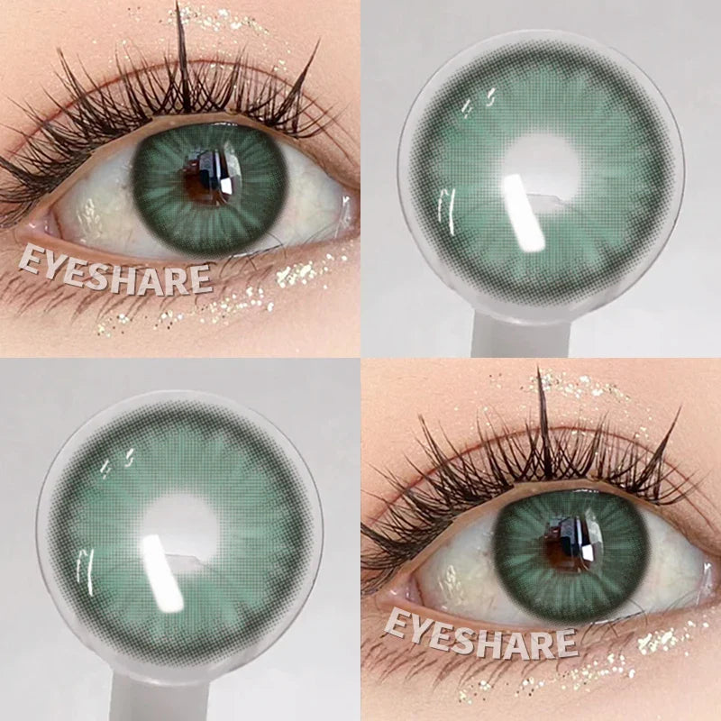 NEW 1Pair Natural Colored Contact Lenses For Eyes Beauty pupillents Grey Pupils Brown Contacts New Cosmetic Eyes Makeup