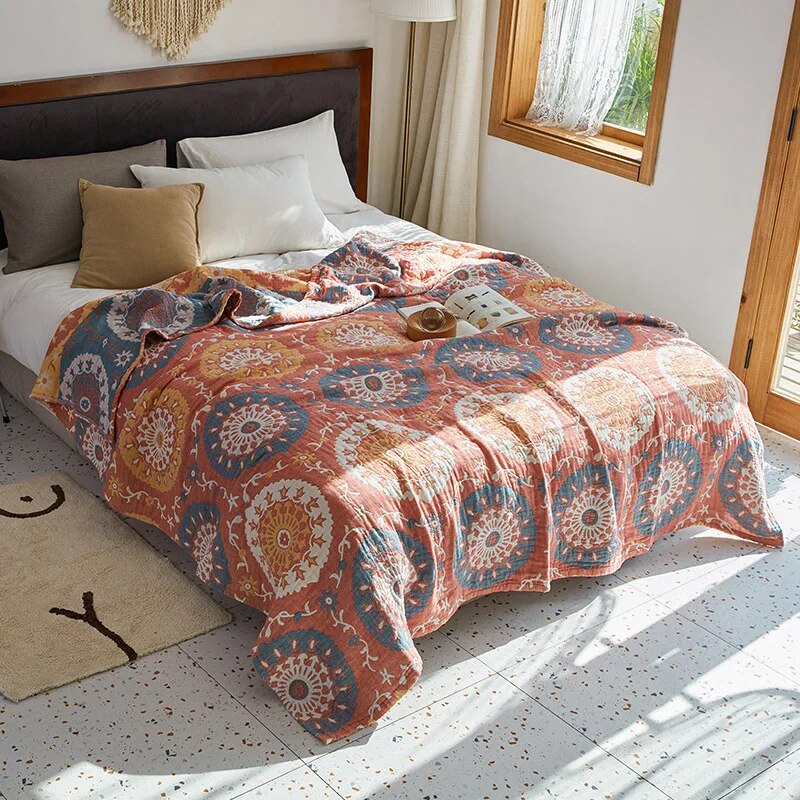 Bohemia Sofa Cover Home Bed Comforter Throw Blanket for Couch Hotel Restaurant Plaids spread on The  Covers