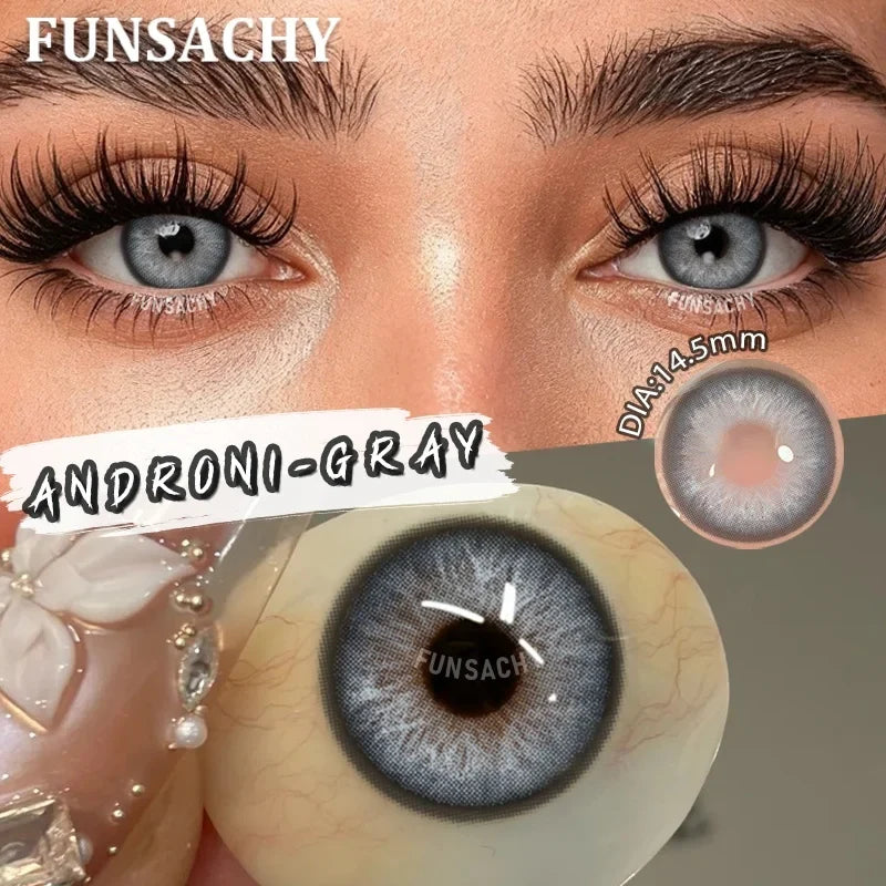 1 Pair Contact Lenses for Eyes Color Korean Pupils Makeup Accessories Beauty Contact Lenses Yearly New Contact Lens