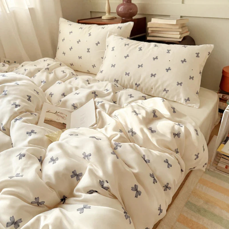 3/4Pcs Digital Printing Cartoon Bedding Set Single Queen King Size Duvet Cover Set Bed Sheet Pillowcases