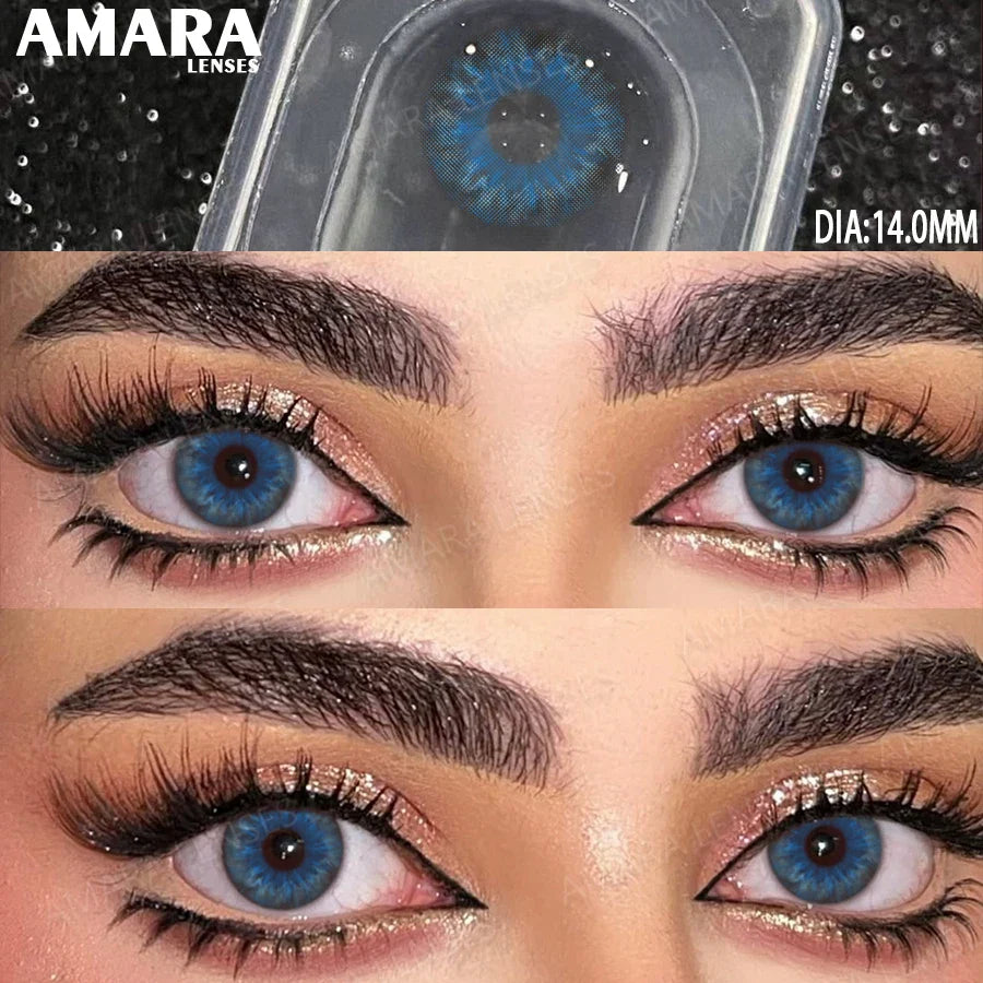 Norway Blue Contact Lenses Color Contacts for Eyes Brown Eye Lenses Gray Lenses Yearly Cosmetic Makeup Eye Contacts Yearly