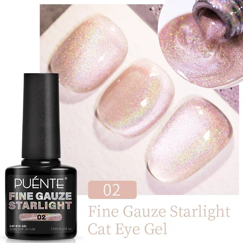 7.5ML Amber Moonlight Cat Magnetic Gel Nail Polish WaterLight Cat Eye Gel Soak Off Semi-Permanent Nail Art Varnish For Manicure