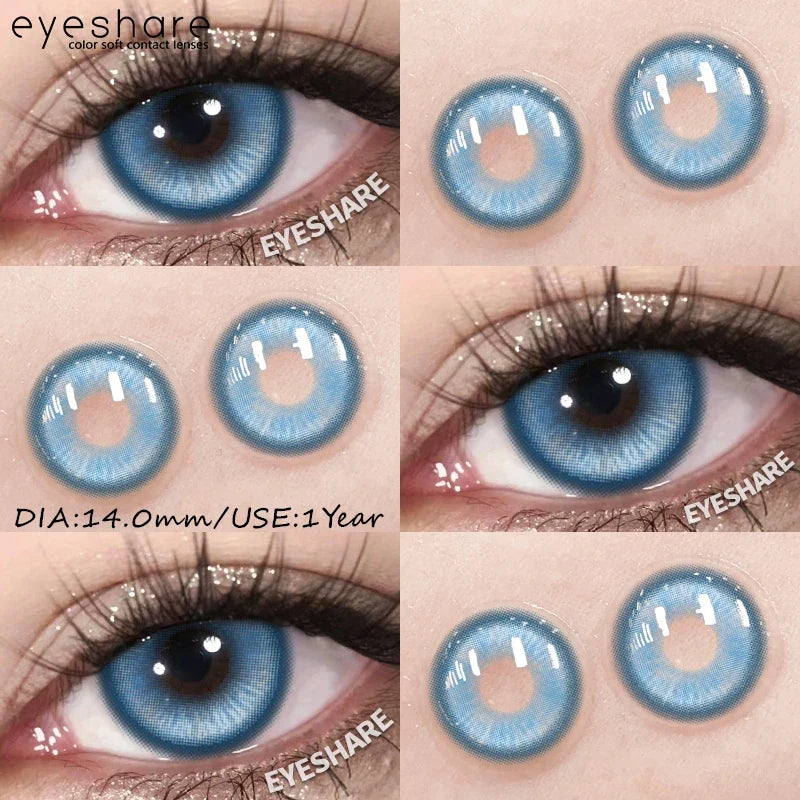 Halloween Color Contact Lenses Cosplay Red Eye Makeup Lenses Blue Pink Anime Eyes Contacts for Party Green Beauty Lens