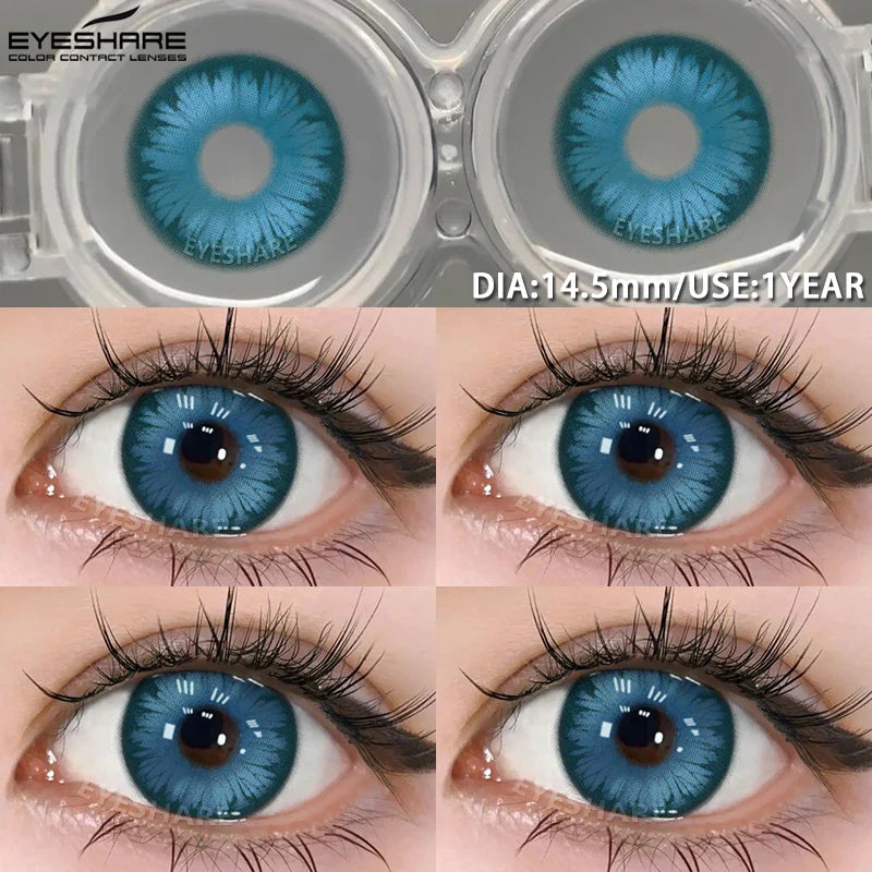 1 Pair Colored Contact Lenses Pink Contact Lenses Purple Fashion Makeup Contact Lenses Eye Cosplay Lenses Yearly Use