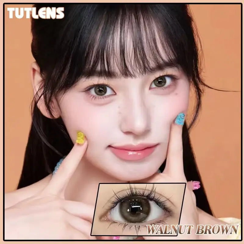 Mixed Tricolor Half-Year Cosmetic Contacts 2PCS