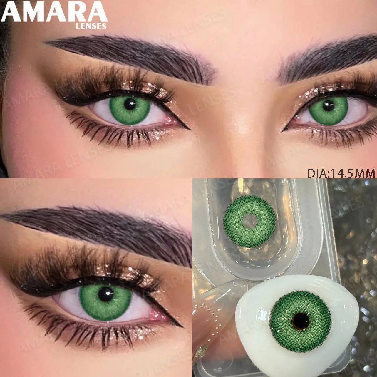 1 Pair Gray Color Contact Lenses for Eyes 14.5mm Fashion Contact Lenses Brown Natural Contact Lenses Gray Soft Lens
