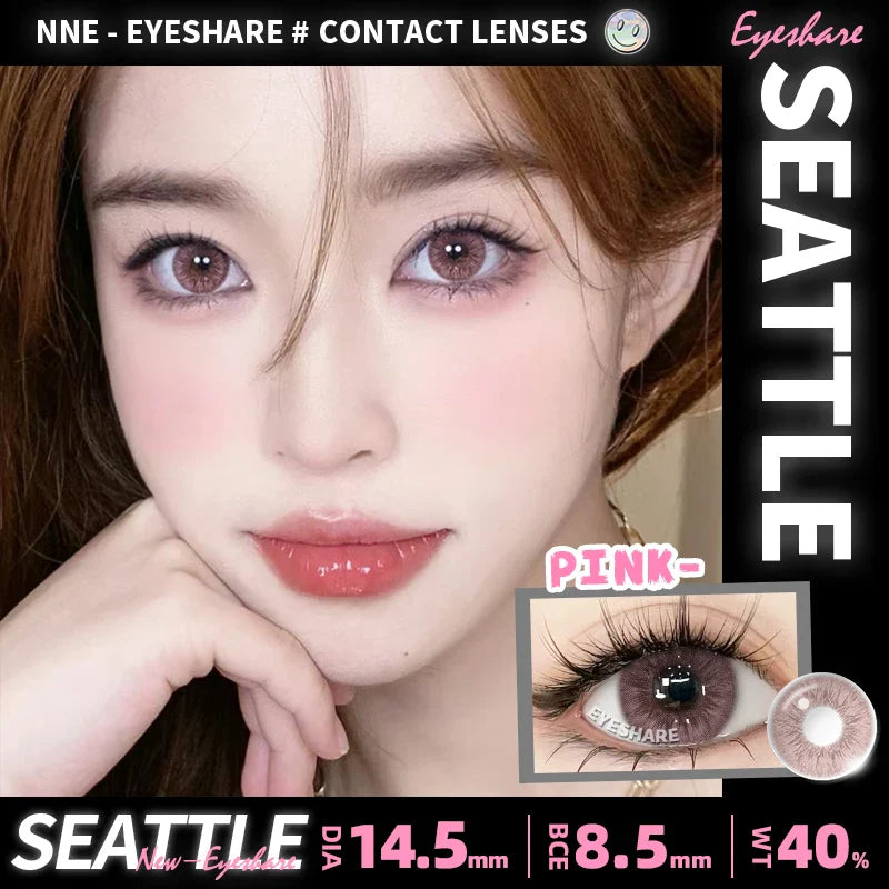 1 Pair Korean Lenses Natural Colorful Contact Lenses for Eyes Brown Contact Lenses Yearly Blue Lenses Gray Pupils Lens