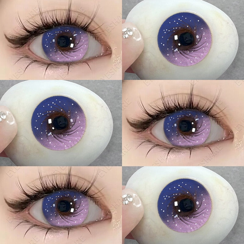 1 Pair New Colored Contact Lenses for Eyes Blue Lenses Big Eye Lenses Brown Lesnes Yearl Eye Contacts Cosmetic Lenses