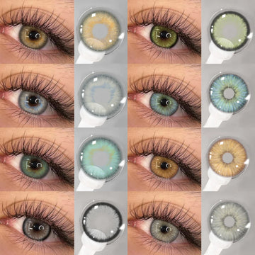 1 Pair Color Contact Lenses for Eyes Color Eye Lens Blue Eye Lenses Brown Lenses Gray Pupils Lens Yearly Green Contacts