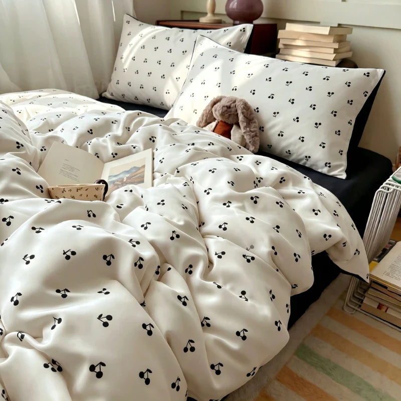 3/4Pcs Digital Printing Cartoon Bedding Set Single Queen King Size Duvet Cover Set Bed Sheet Pillowcases
