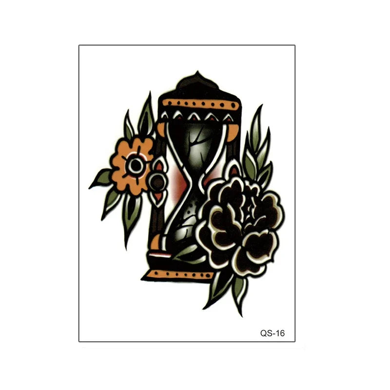 1pcs Hand Flower Rose Fake Tattoo Stickers Waterproof Temporary Tatto Body Art for Girl Women Men