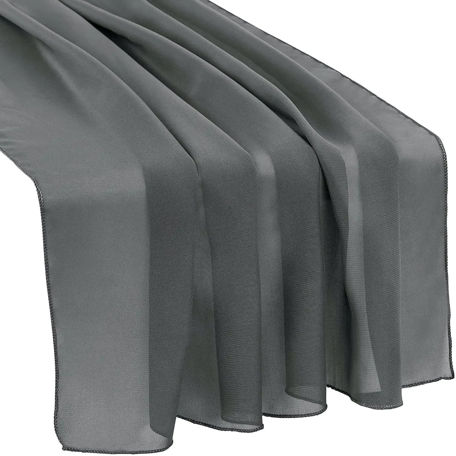 Beautiful Soft Chiffon Table Runner Tablecloth Wedding Bridal Party Home Decor Chair Sash Party Decoration Banquet Supplies 1pc