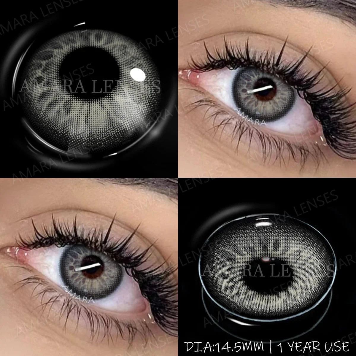 1 Pair NEW Colored Pupils Makeup Green Contact Lenses Beauty Women Colored Pupils Cosmetic Brown Natural Pupils