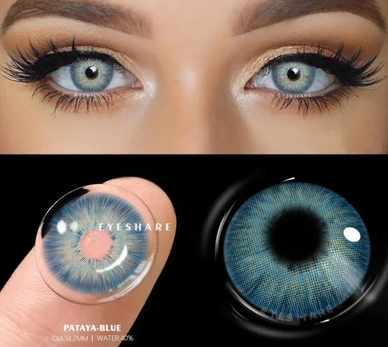 1pair/2pcs Myopia Lenses Color Contact Lenses for Eyes Brown Lenses Blue Eye Lenses Green Contacts Prescription Lenses
