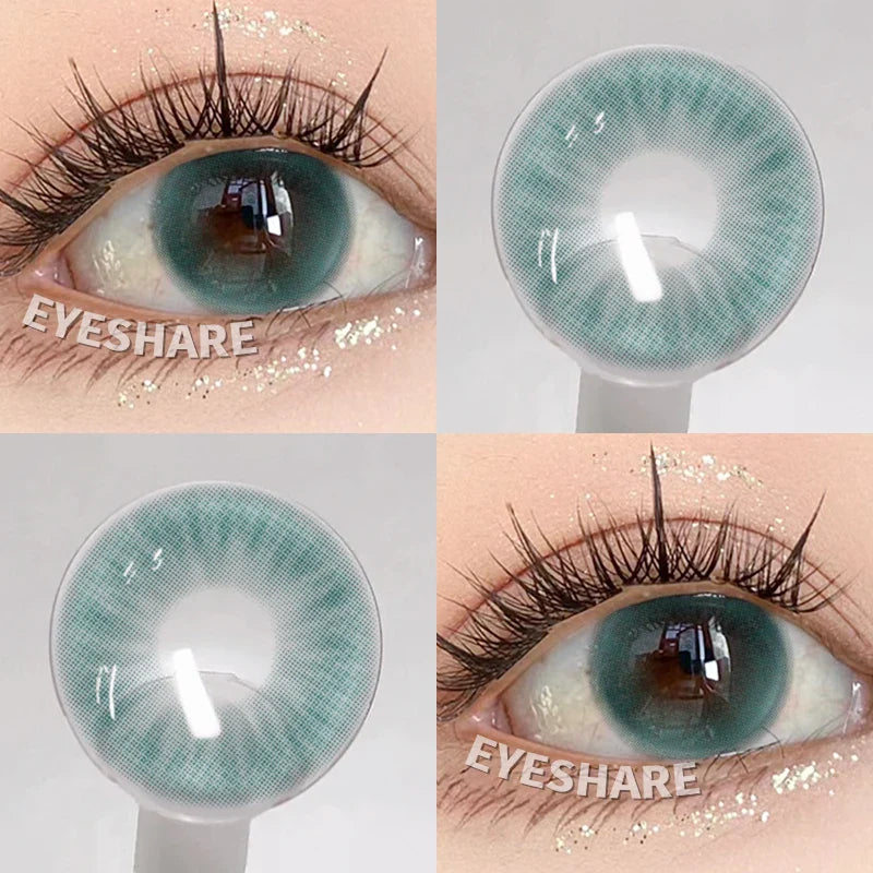 1 Pair Color Contact Eye Color Lenses Makeup Natural Brown Lens Cosmetics Gray Eyes Lenses Woman Makeup Blue Beauty Con