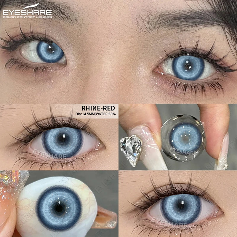 1Pair Cosplay White Color Contact Lenses Halloween Scary Contact Lenses Crazy Red Eye Makeup Lenses Black Beauty Pupils