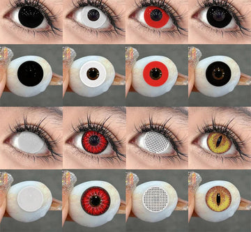 2pcs Halloween Lenses Cosplay Contact Lenses Halloween Color Contact Lenses for Eyes Cosplay Contacts Anime Accessories