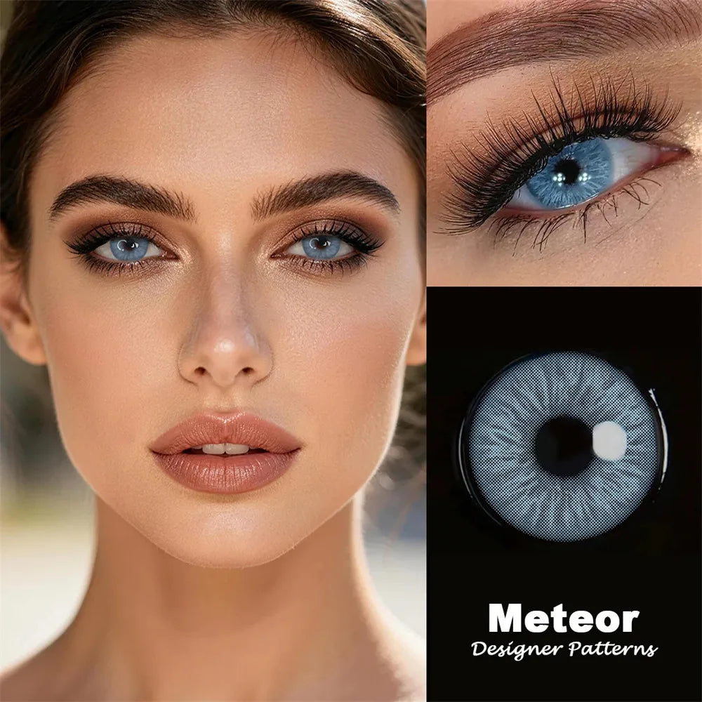 Eyes Color Contacts Colored Contact Lenses Lens Small Pupil Cosmetic Natural Student 2Pcs 6 Months Half Year Use