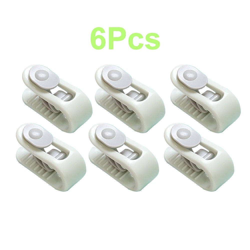 6Pcs/Set Quilt Non-Slip Fixing Clip Blanket Clip Duvet Sheet Fixer Anti-run Bed Sheet Quilt Fastener Sleep Anti-runing Device