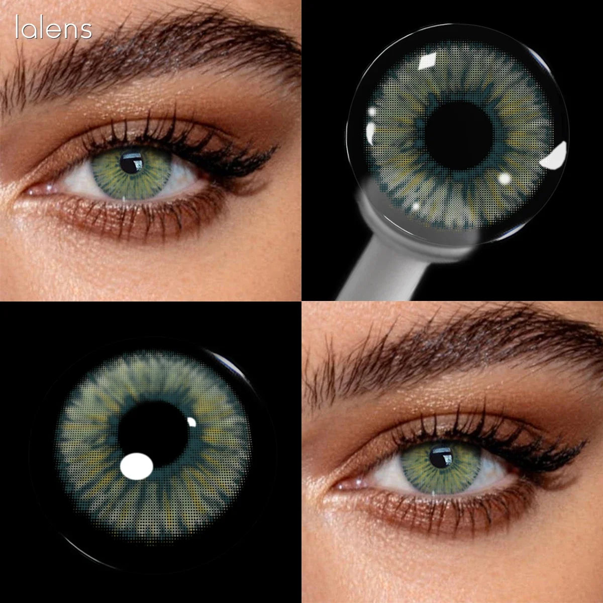 14.2mm Angeles Brown Colored Contact Lenses Half Yearly Cosmetic Eyewear Soft Lens for Daily Eye Beauty Makeup Contacts