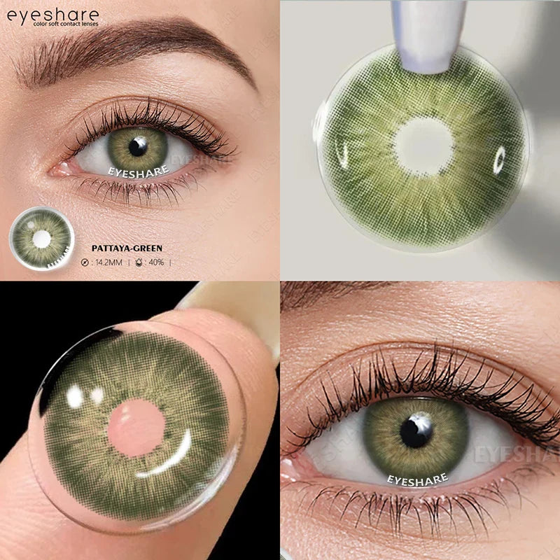 Natural Color Lens Eyes 1Pair Color Contact Lenses For Eyes Beauty Contact Lenses Eye Cosmetic Color Lens Eyes