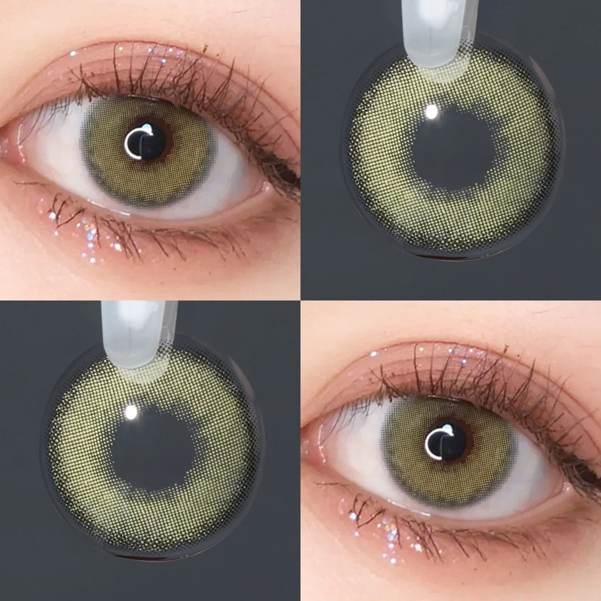 14.2mm Mirage Blue Small Pupil Colored Contact Lenses Half Yearly Natural Soft Lens For Women Daily Makeup Contacts