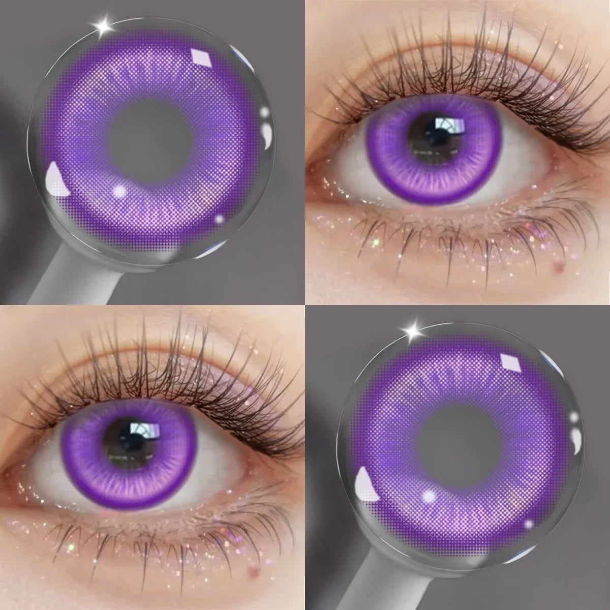 Green Colored Contact Lenses 6 Months Disposal Big Eye Soft Lens Natural Cosmetic For Coser