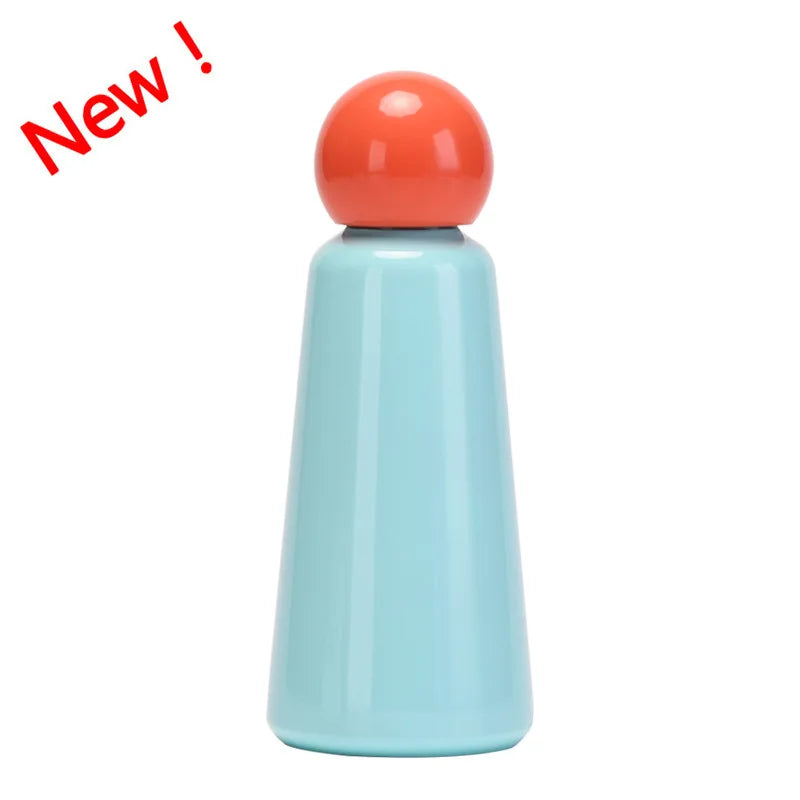 500ML INS Thermos Cup For Childrens Double Stainless Steel Vacuum Flasks Outer Camping Sports Drinkware Student's WATER BOTTLE