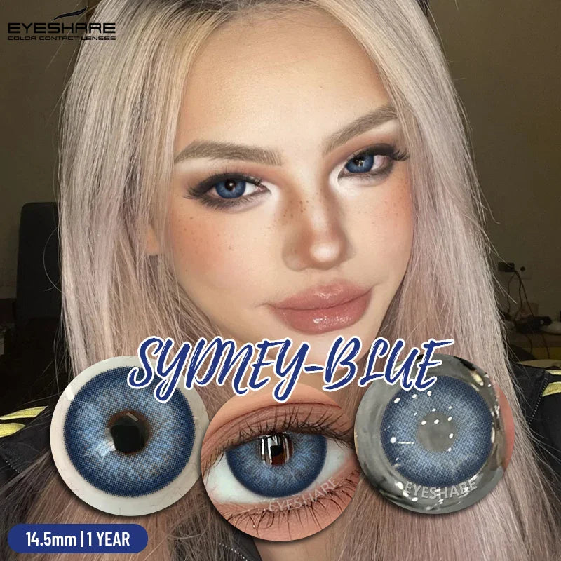 Big Eyes Color Contact Lenses Fashion Blue Colored Contact Lense Brown Softlenses Green Beauty Pupils Yearly Use