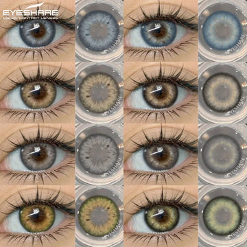 2Pcs Color Contact Lenses for Eyes Natural Gray Contacts Cosmetic Green Eye Color Lens Gray Lenses Blue Contact Lenses