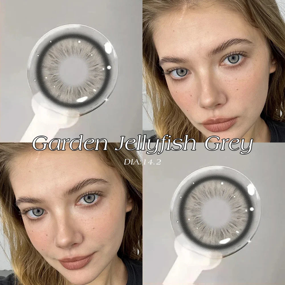 2pcs Hot Sale Natural Color Contact Lenses for Eyes Myopia 0~-8.00 Degree Korean Lenses Beauty Grey Eye Contacts Lens