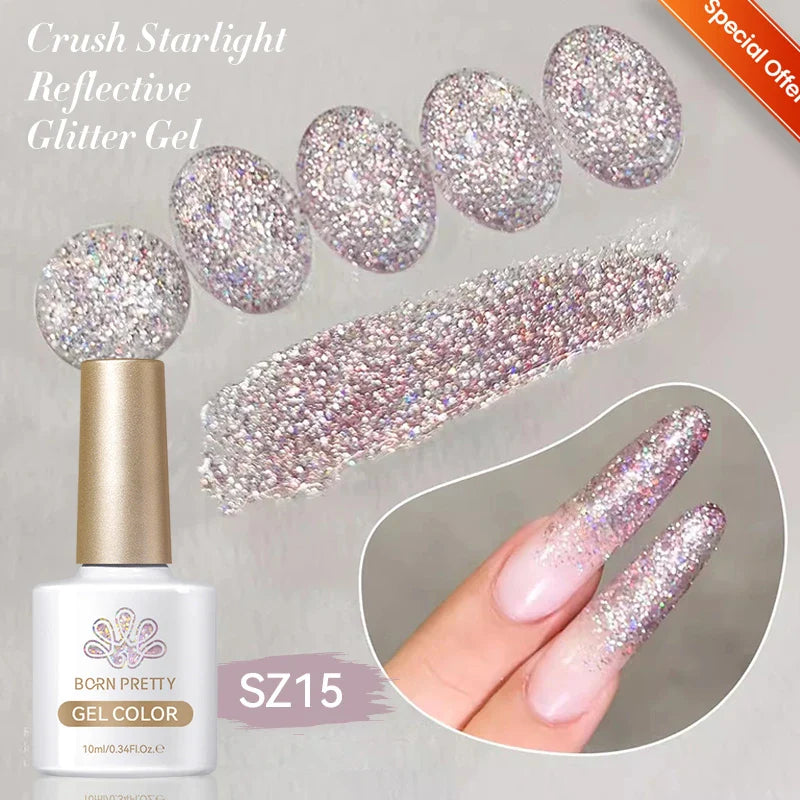 10ml Only Green Glass Bead Cat Magnetic Gel Nail Polish Guava Soda Grape Iced Crystal Salon Soak Off Gel Manicure