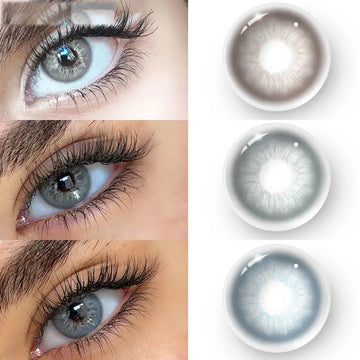 Eyes Color Contacts Colored Contact Lenses Lens Plano Small Pupil Myopia Brown 14.2mm 2Pcs 12 Months