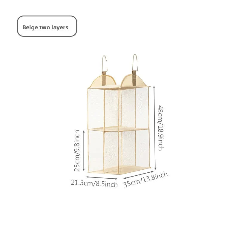 Practical Fabric Hanging Organizers Simple Designs Hanging Storage Bag with Multi Layer For Easy Homes Organization