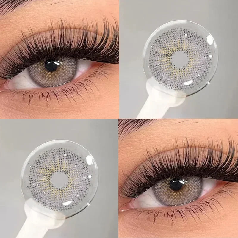 2Pcs Colored Contact Lenses with Prescription Brown Lens Health & beauty Blue Natural Soft Contact Lens Fast Shipping