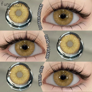 2PCS Colored Eye Lenses Brown Colorcon Contact Lenses Grey High Quality Natural Pupils Blue Cosmetic Beauty Lens Yearly