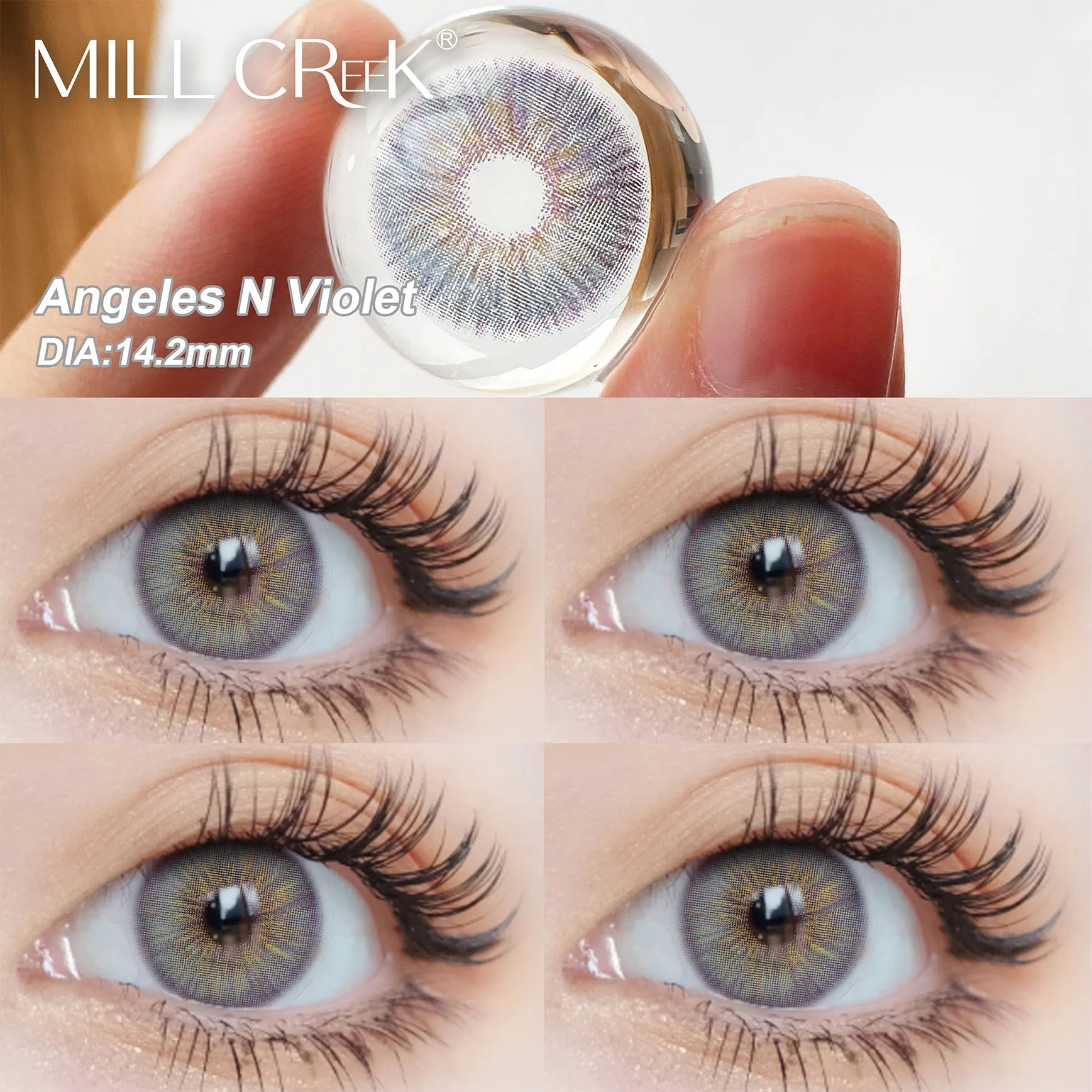 Colored Contact Lenses for Eyes 1Pair Myopia Lenses Brown with Diopters Degree Blue Eyes Lens Gray Pupils Fast Ship