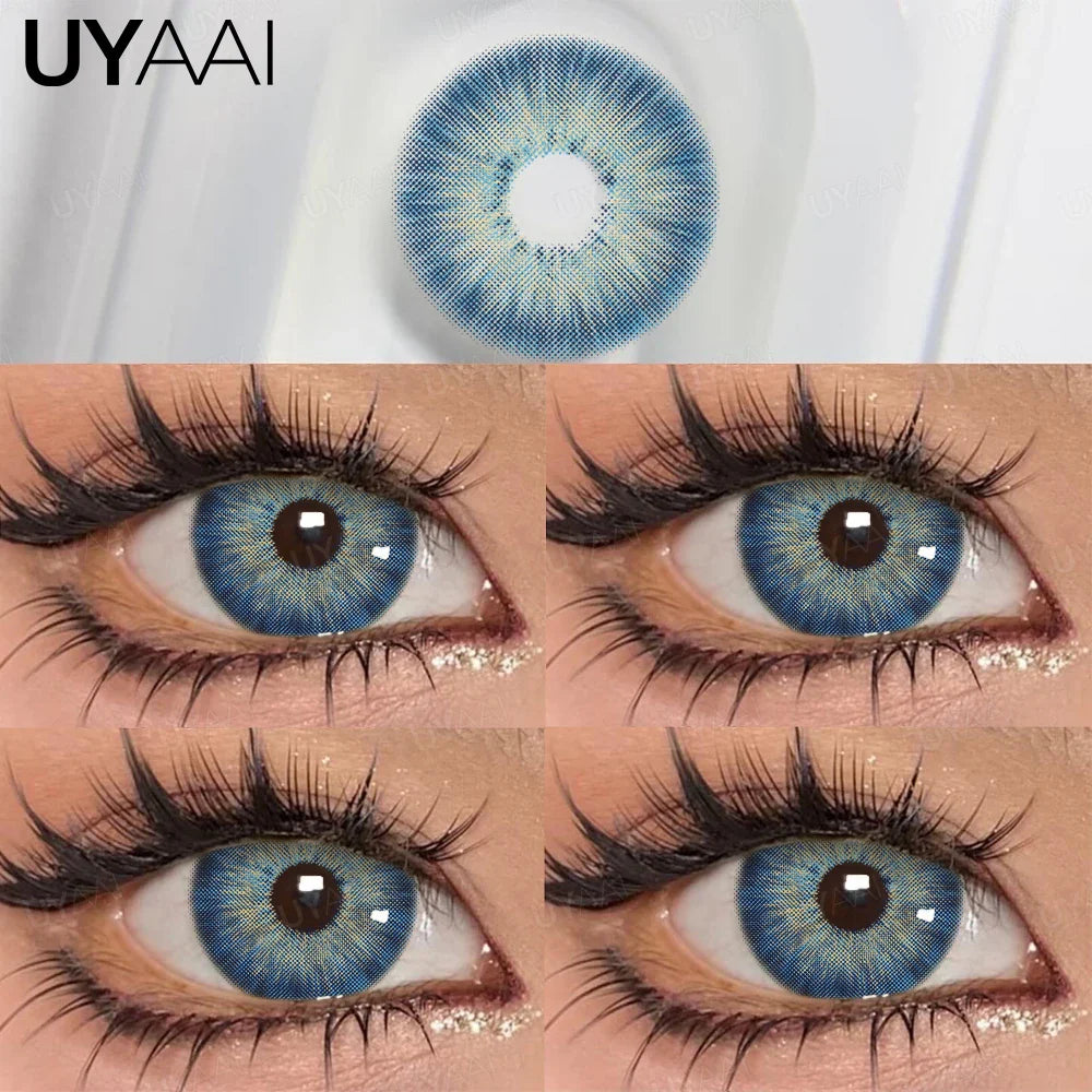 Contact Lenses Beauty Colored Pupils Green Eye Lenses Natural Look Eye Contacts Gray Fashion Soft Lenses Beauty Color Lens